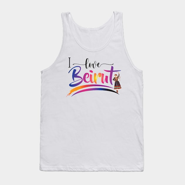 Lebanon لبنان Tank Top by doniainart